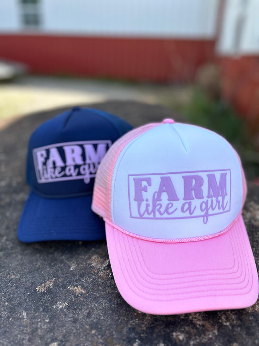 Farm Like A Girl Trucker Hat