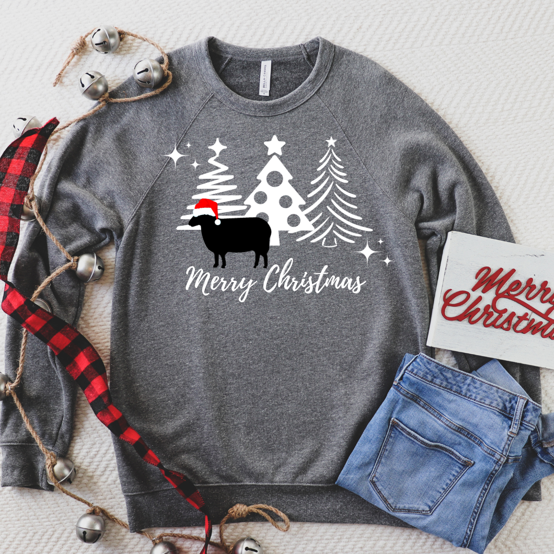 Santa Sheep Graphic Tee | Sizes Small-3XL