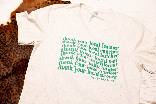 front view of tee laying flat