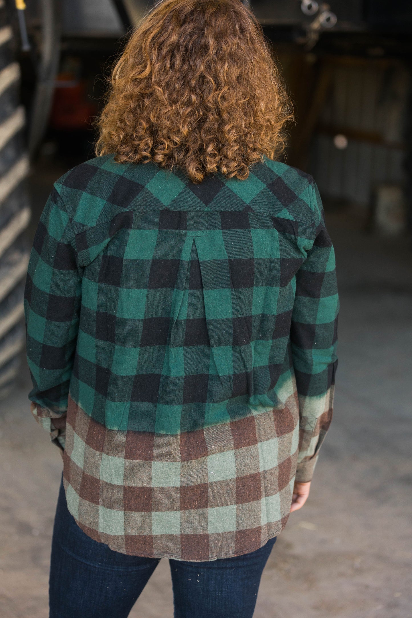 back view on model