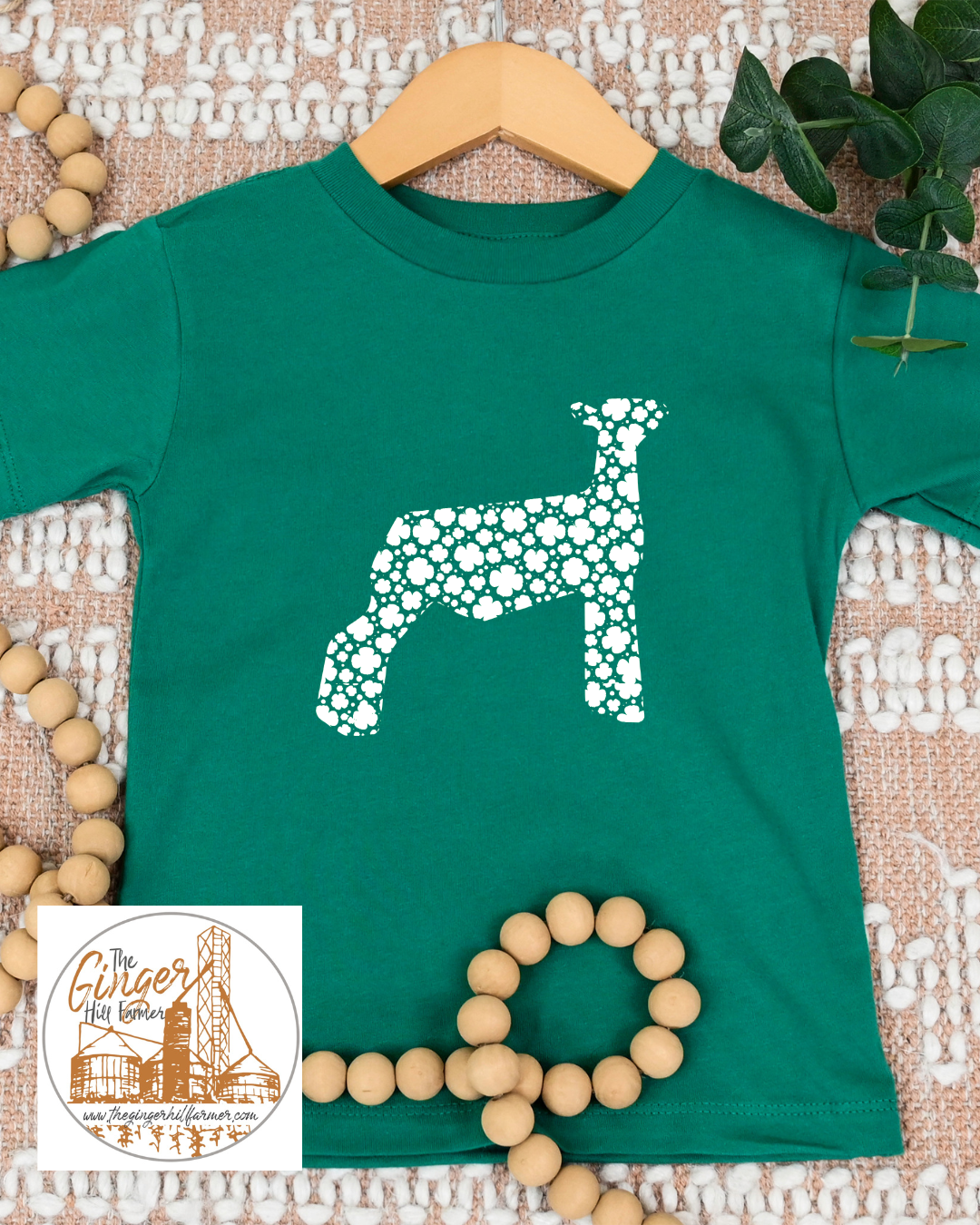 Kids Clover Farm Animal Graphic Short Sleeve Tee | Sizes Small-XL