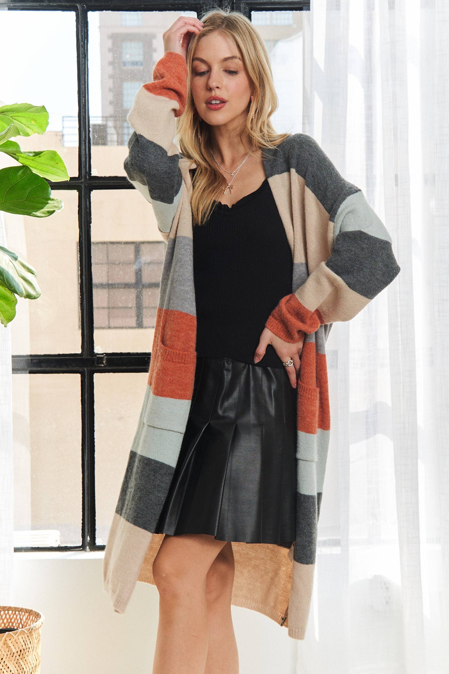 Fall Colorblock Cardigan