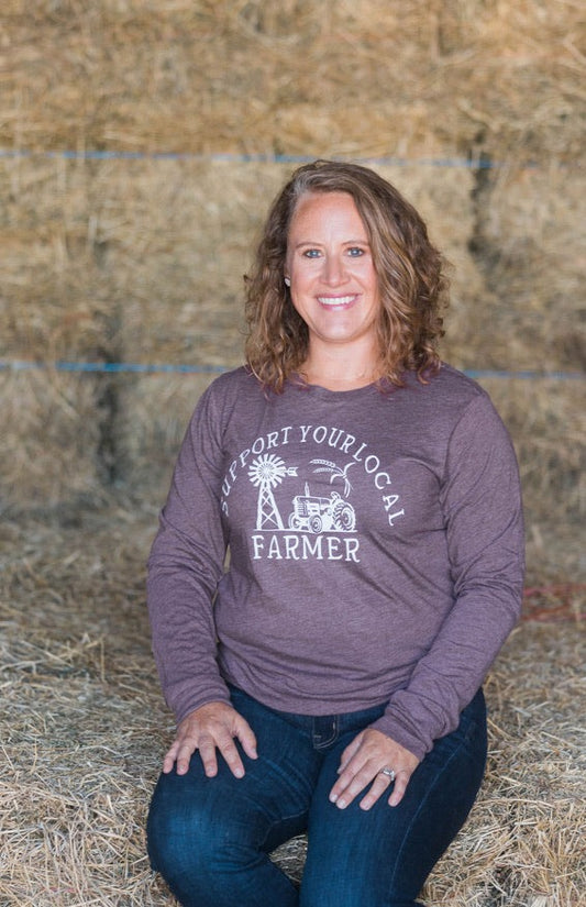 Support Your Local Farmer Graphic Tee, Long Sleeve Tee or Sweatshirt | Small-3X