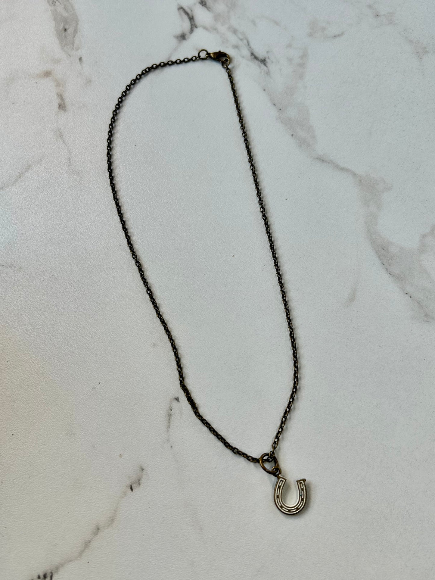 necklace laying flat