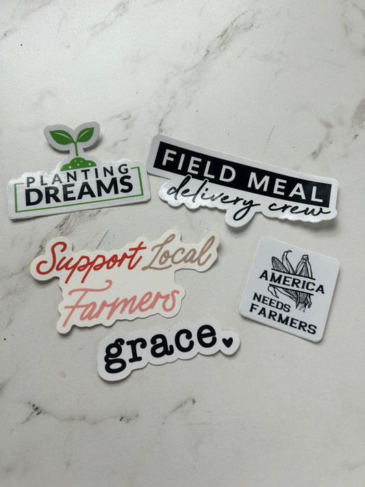 Sale Farm Stickers by The Ginger Hill Farmer