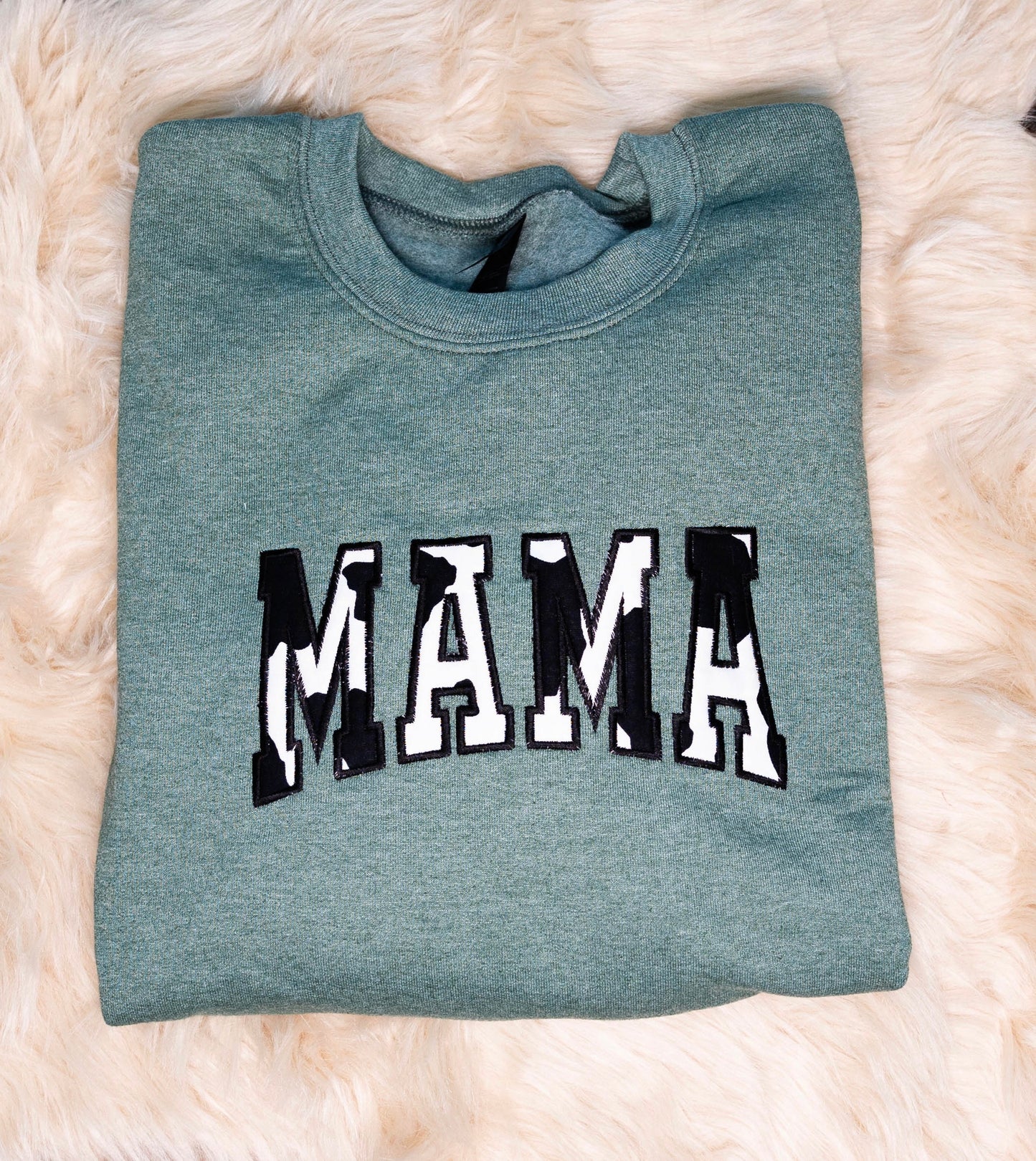 front view of sweatshirt folded