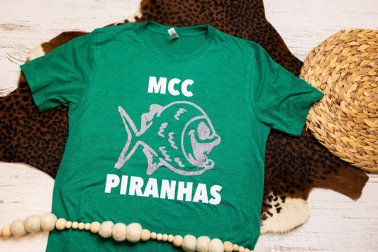 MCC Piranhas Tee, Long Sleeve Tee, Tank and Hoodie | Sizes Small-3XL