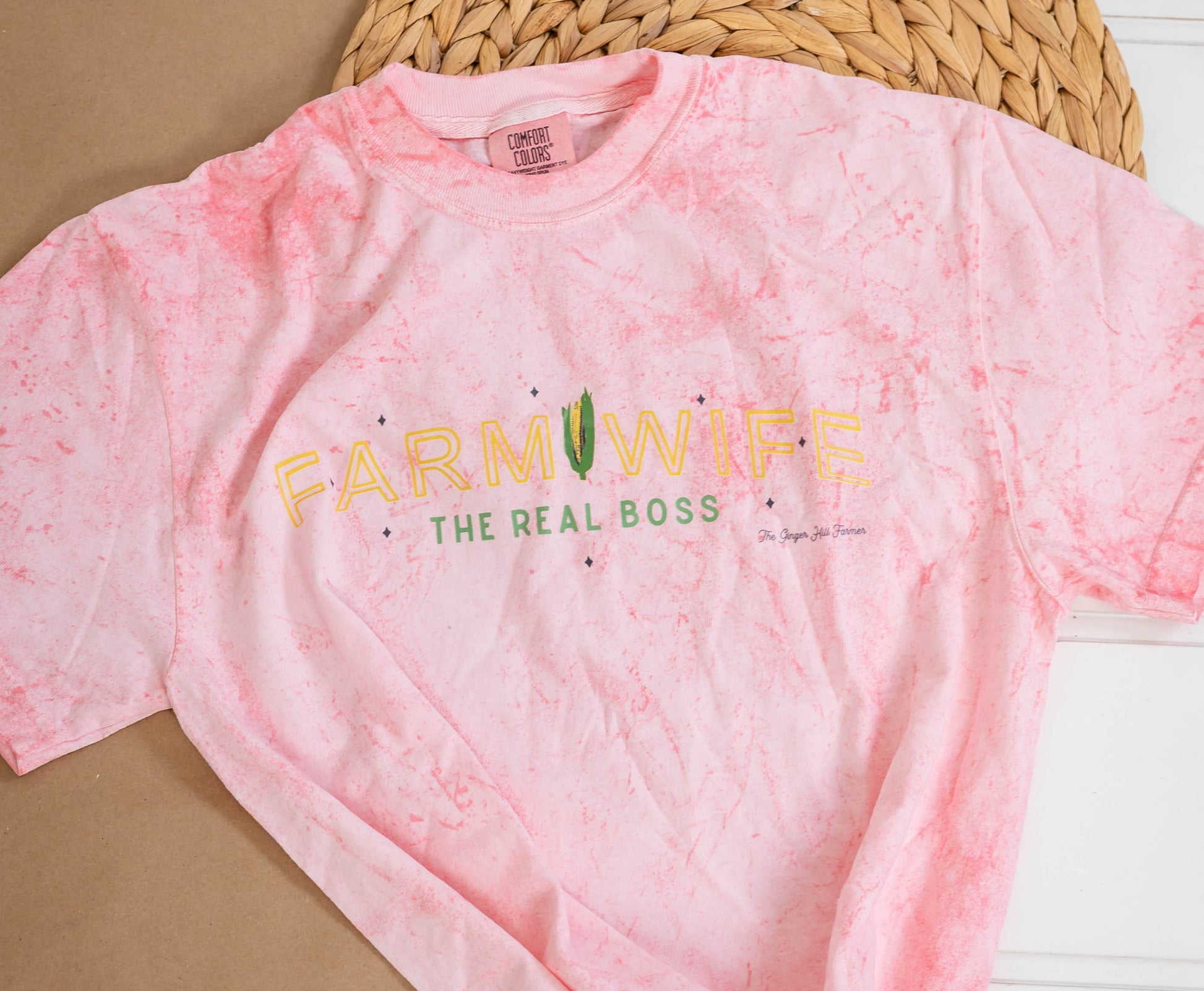 front view of tee