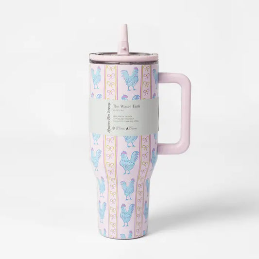 chicken tumbler front view