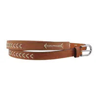 side view of stitching on belt