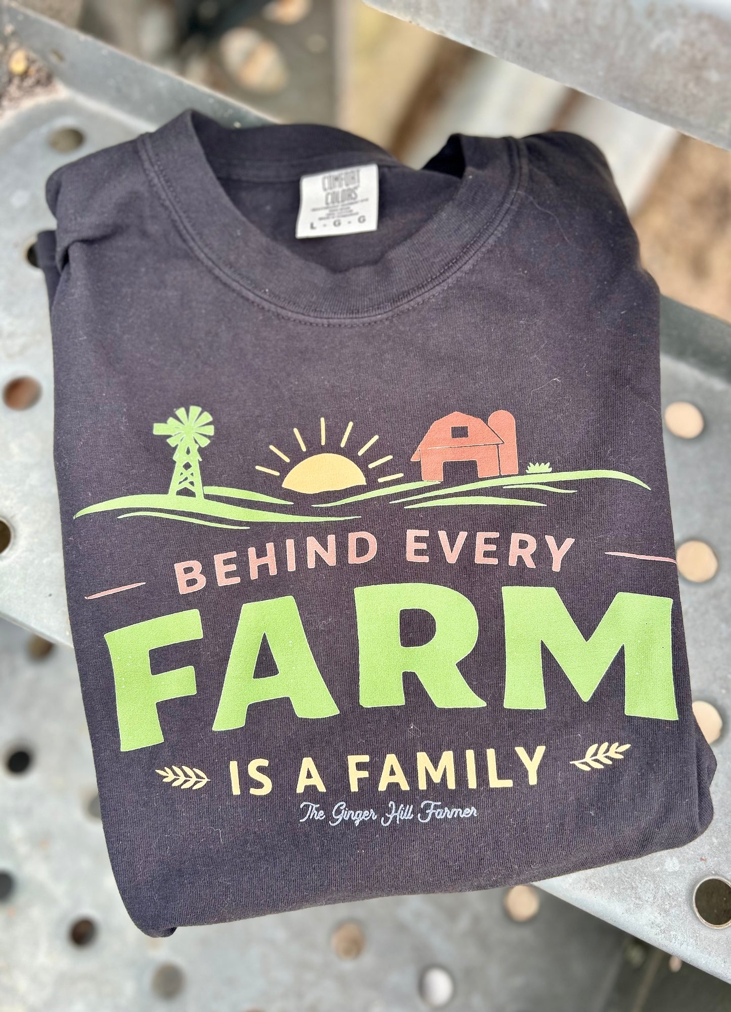 Behind Every Farm is a Family Graphic Tee, Long Sleeve Tee or Sweatshirt | Small-3XL