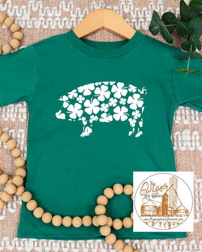 Adults Clover Farm Animal Graphic Short Sleeve Tee | Sizes Small-3XL