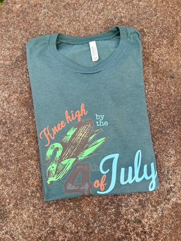 Knee High by the 4th of July Graphic Tee, Long Sleeve Tee or Sweatshirt | Sizes Small-3XL