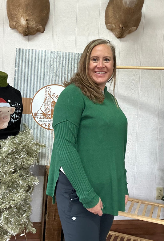 Running Late Hoodie Green