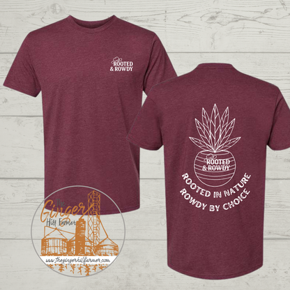 Rooted & Rowdy Plants Short Sleeve, Long Sleeve Tee, Crewneck or Half Zip Sweatshirt