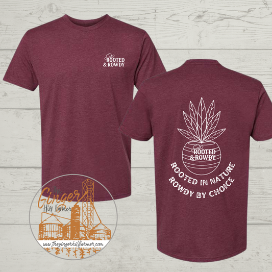 Rooted & Rowdy Plants Short Sleeve, Long Sleeve Tee, Crewneck or Half Zip Sweatshirt
