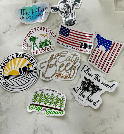 Farm Stickers by The Ginger Hill Farmer