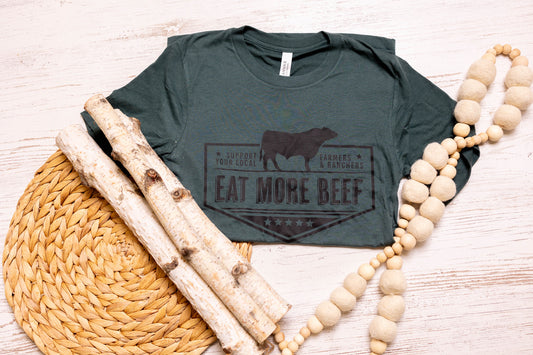 Eat More Beef Short Sleeve Tee