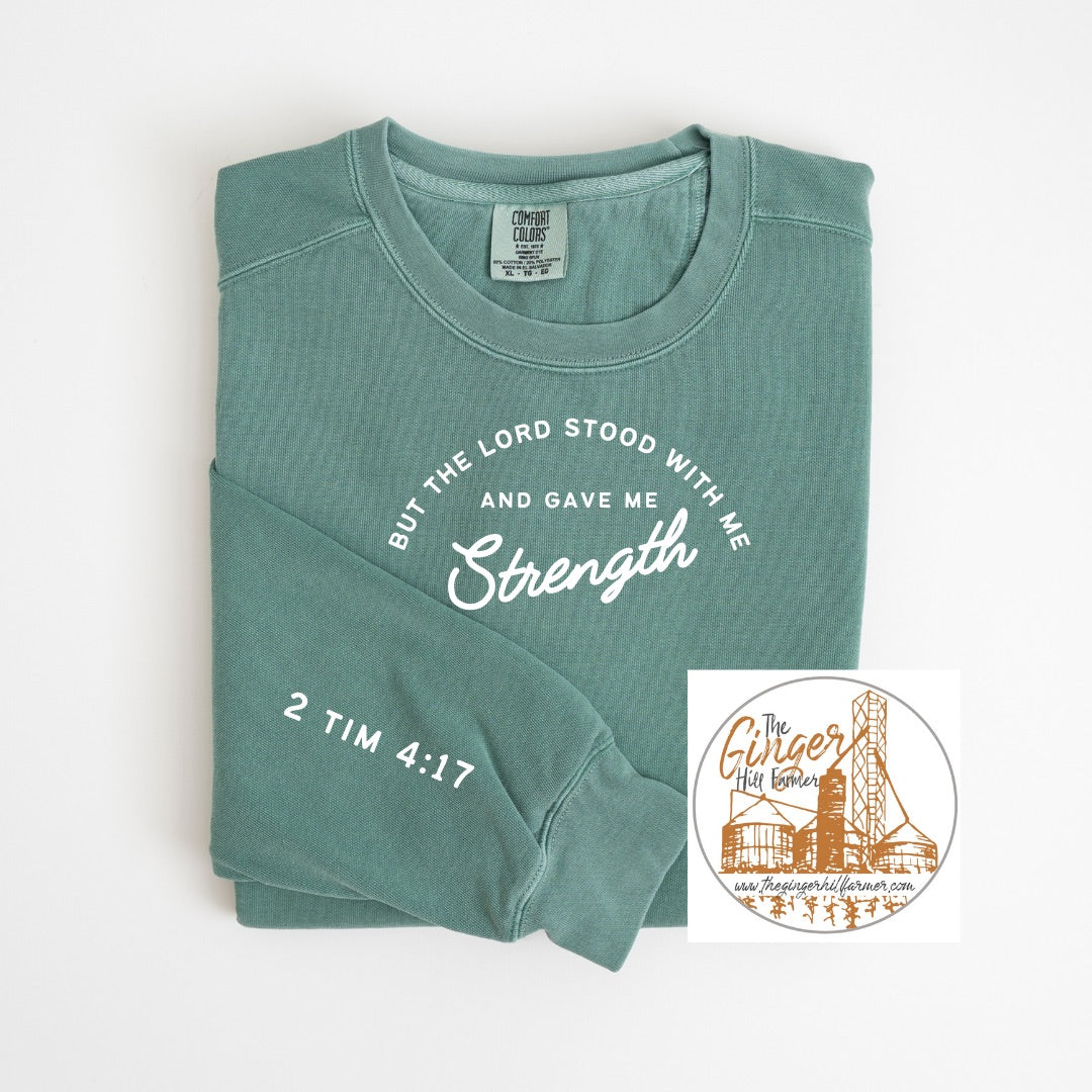 The Lord Gave Me Strength Sweatshirt | Sizes Small-3X