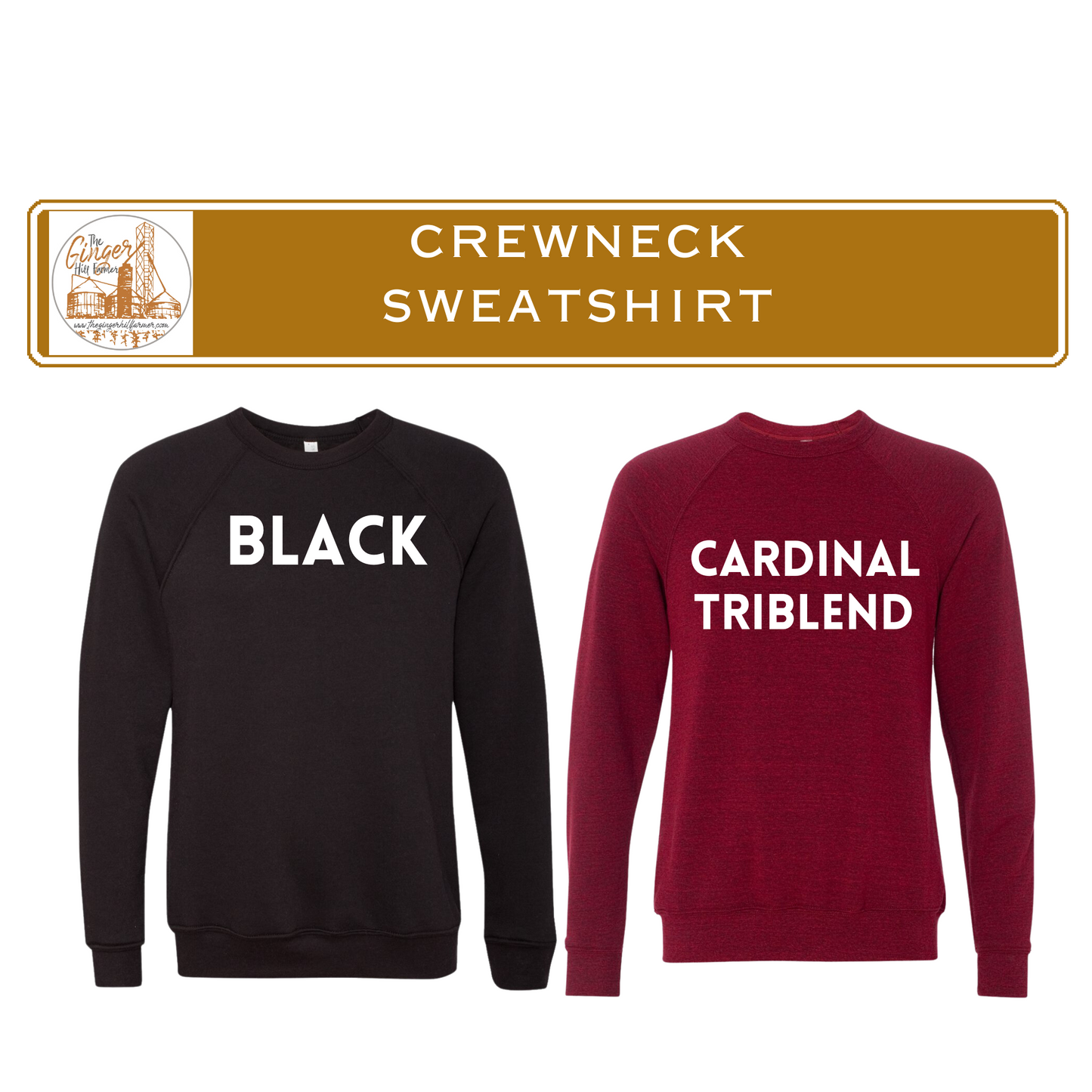 crewneck sweatshirt assortment