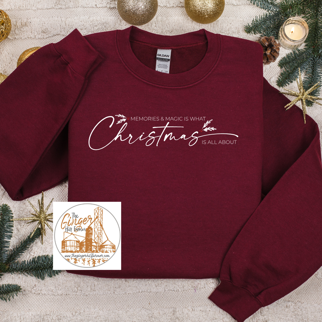 Maroon Christmas Sweatshirt | Sizes Small-3X