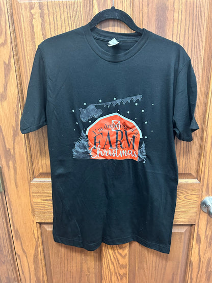 Dreaming of a Farm Christmas Graphic Tee