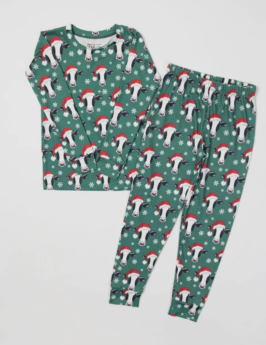 Christmas Cow PJ Set Toddler/Youth PREORDER