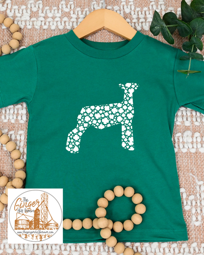 Kids Clover Farm Animal Graphic Short Sleeve Tee | Sizes Small-XL