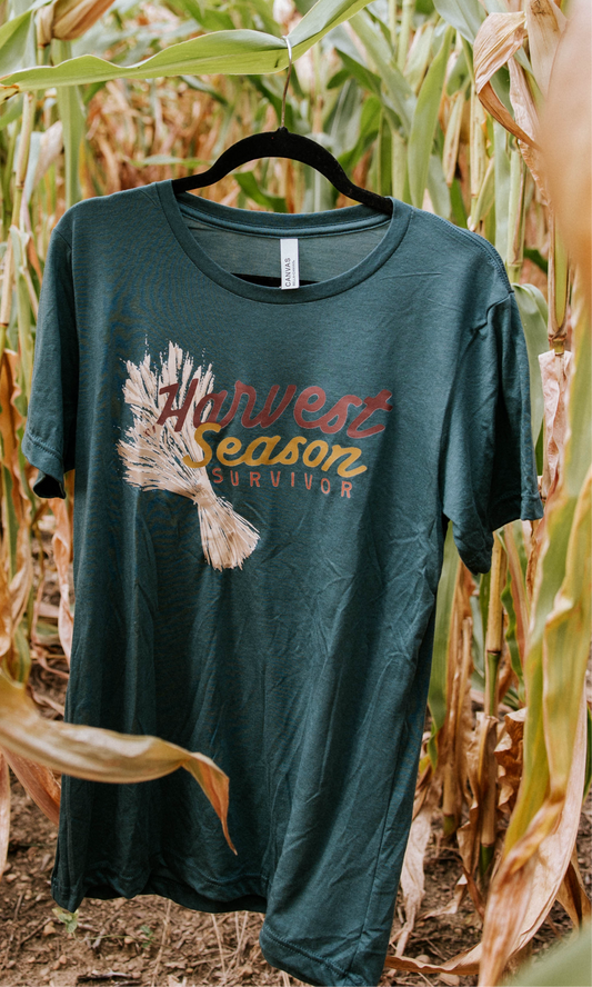 Harvest Season Survivor Graphic Tee, Long Sleeve Tee or Sweatshirt | Small-3XL