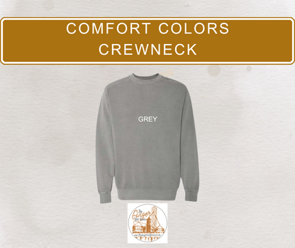 comfort colors crewneck color assortment