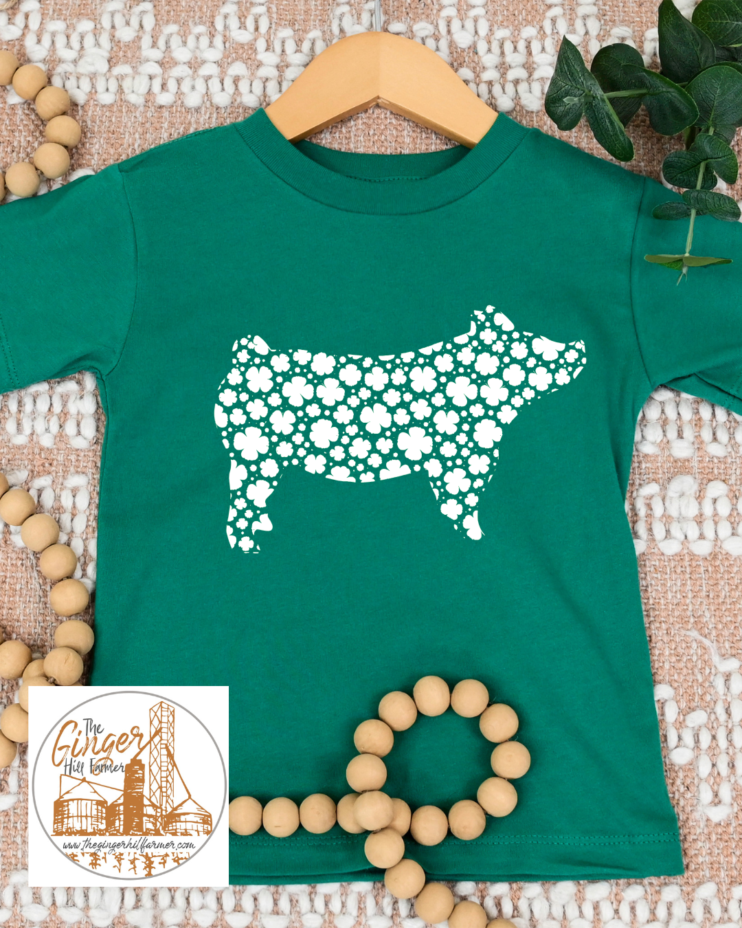 Kids Clover Farm Animal Graphic Short Sleeve Tee | Sizes Small-XL
