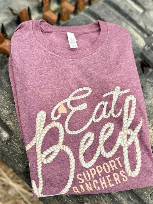Eat Beef Support Ranchers Graphic Tee, Long Sleeve Tee or Sweatshirt | Small-3XL