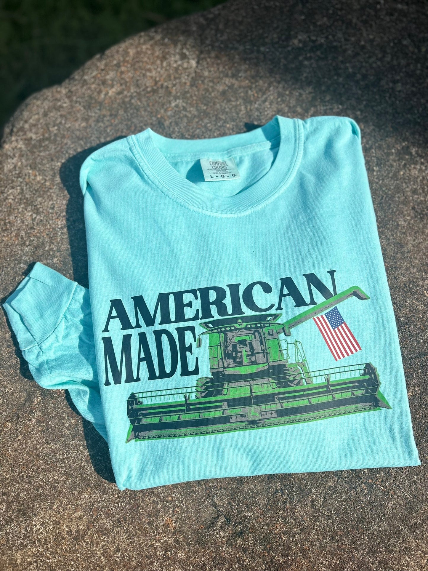Green American Made Graphic Tee, Long Sleeve Tee or Sweatshirt | Small-3XL