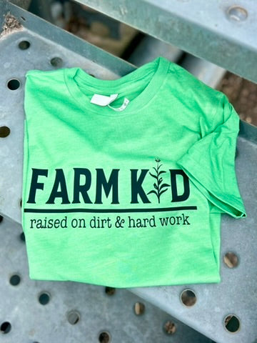 green tee with a black graphic