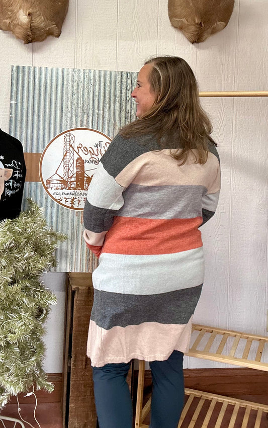 Fall Colorblock Cardigan