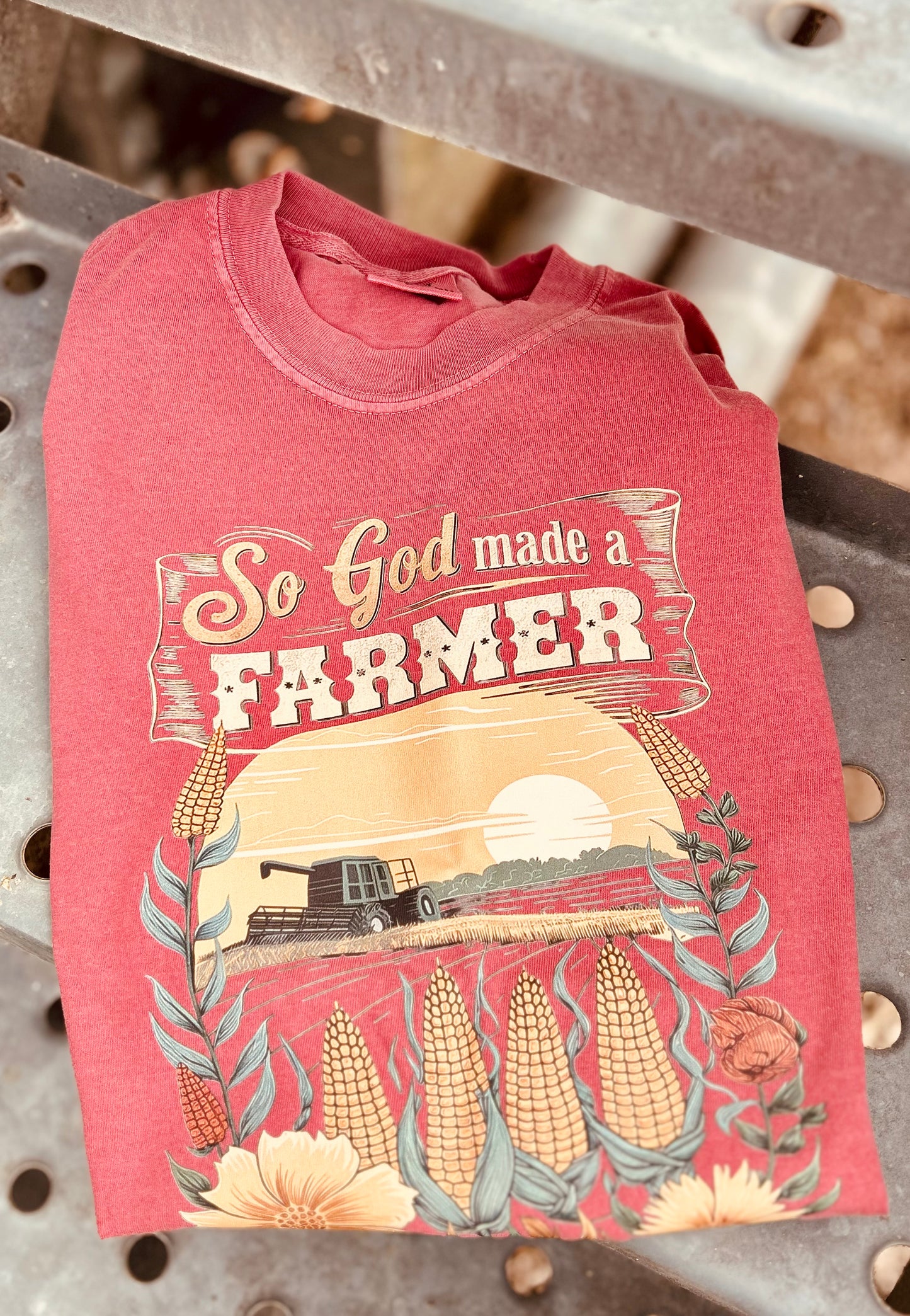 So God Made a Farmer Graphic Tee, Long Sleeve Tee or Sweatshirt | Small-3XL