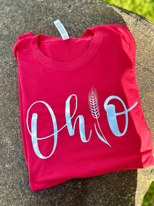 Ohio Wheat Long Sleeve Graphic Tee, Long Sleeve Tee or Sweatshirt | Small-3X