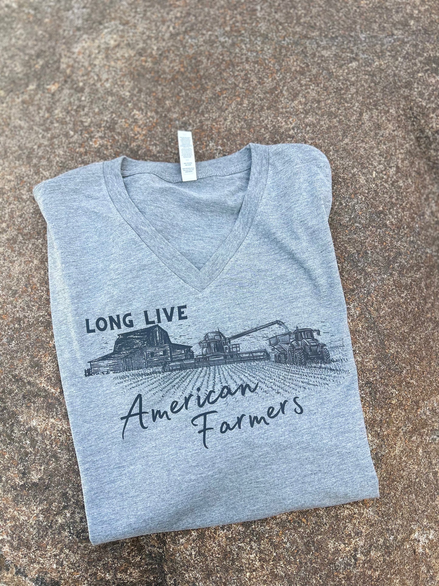 Long Live American Farmers Graphic Tee, Long Sleeve Tee or Sweatshirt | Small-3XL