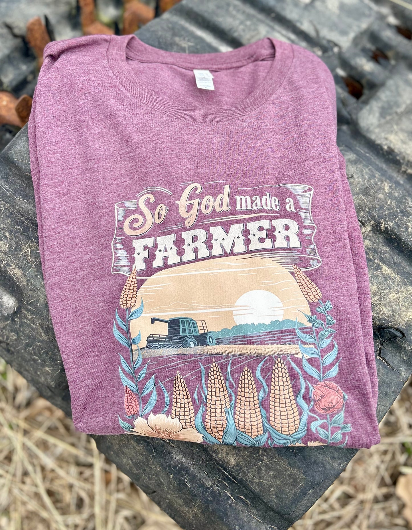 So God Made a Farmer Graphic Tee, Long Sleeve Tee or Sweatshirt | Small-3XL