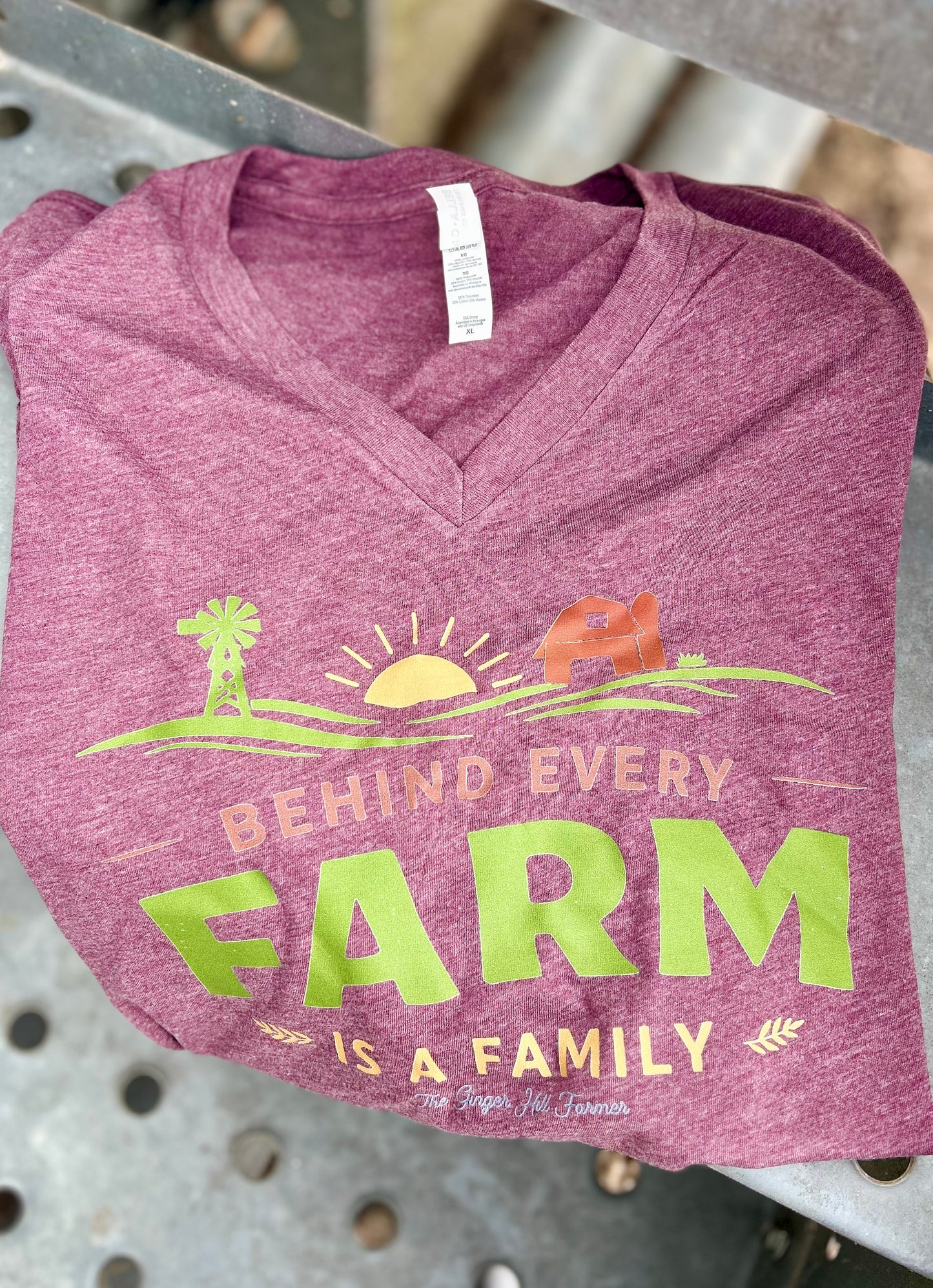 Behind Every Farm is a Family Graphic Tee, Long Sleeve Tee or Sweatshirt | Small-3XL