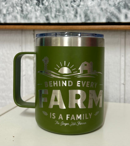 Behind Every Farm is a Family 14oz Mug