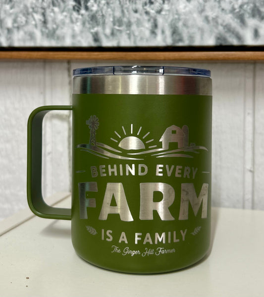 Behind Every Farm is a Family 14oz Mug
