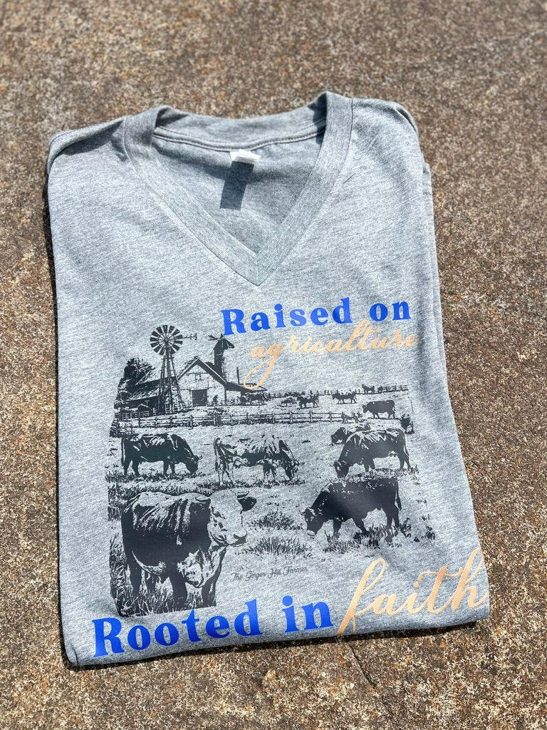 Raised on Agriculture Graphic Tee, Long Sleeve Tee or Sweatshirt | Small-3XL