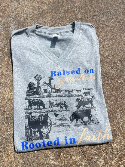 Raised on Agriculture Graphic Tee, Long Sleeve Tee or Sweatshirt | Small-3XL