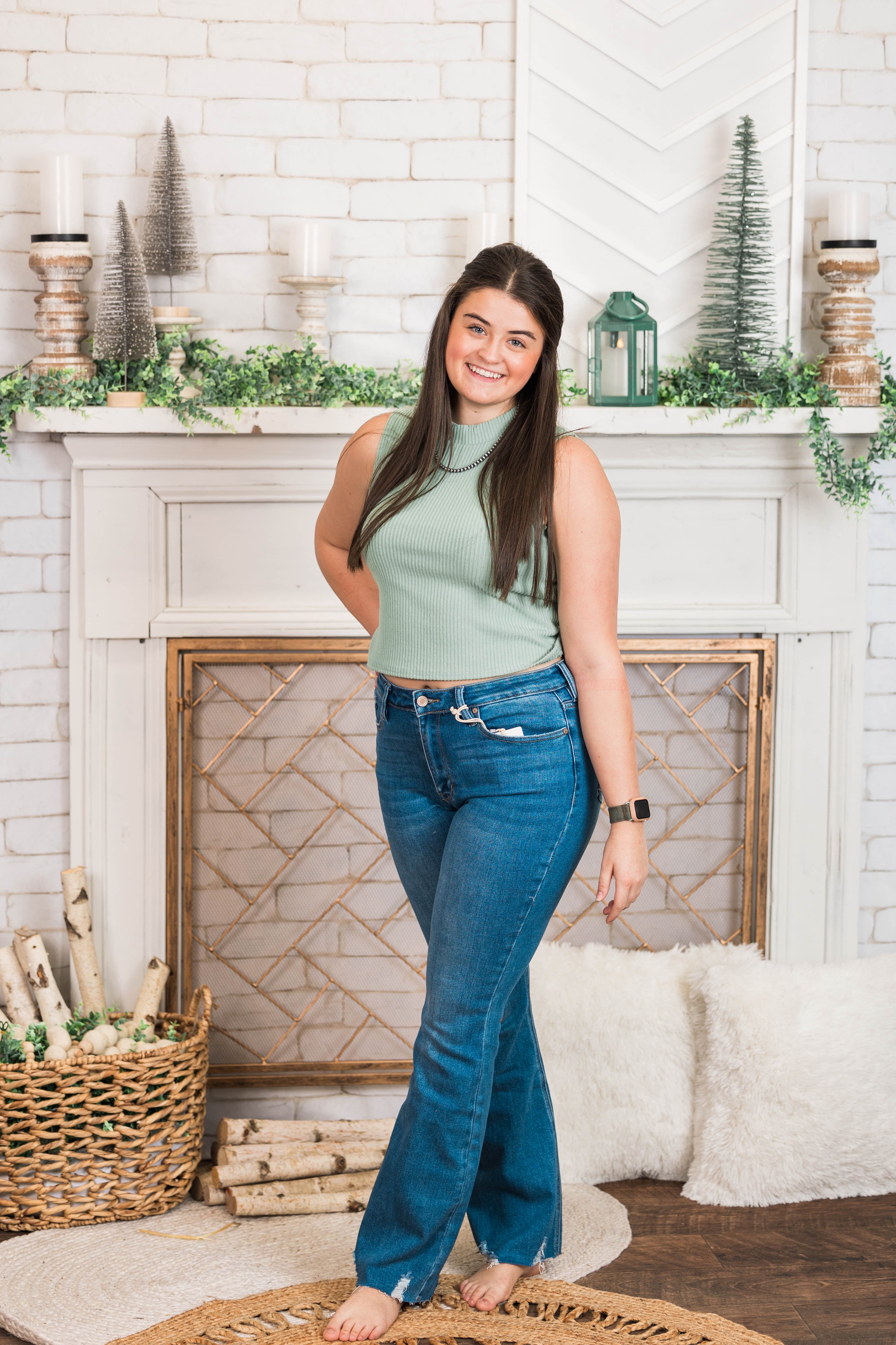 Kan Can Hi Rise Bootcut with Frey Hem Sizes 515 The Ginger Hill