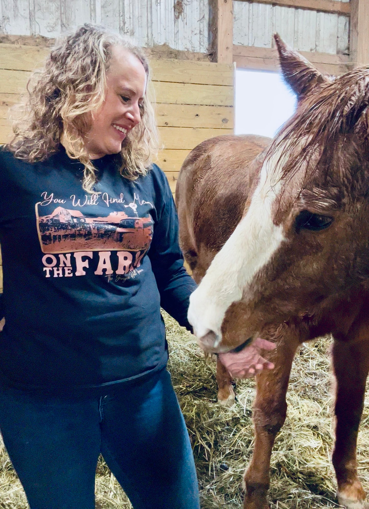 You Will Find Me On The Farm Graphic Tee, Long Sleeve Tee or Sweatshirt | Small-3XL