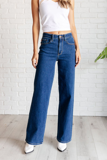 Judy Blues Hazel High Rise Vintage Wide Leg Jeans