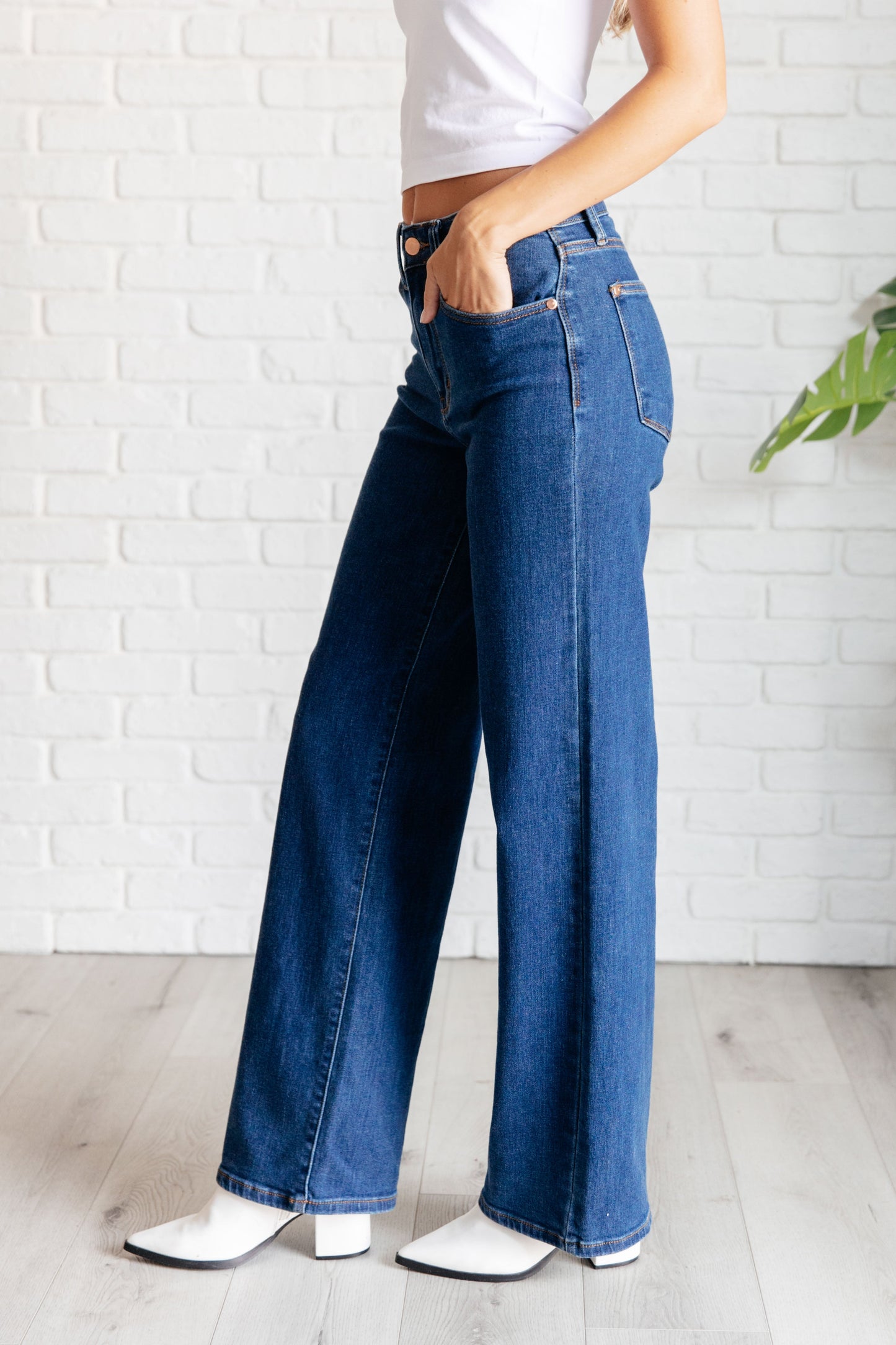 Judy Blues Hazel High Rise Vintage Wide Leg Jeans