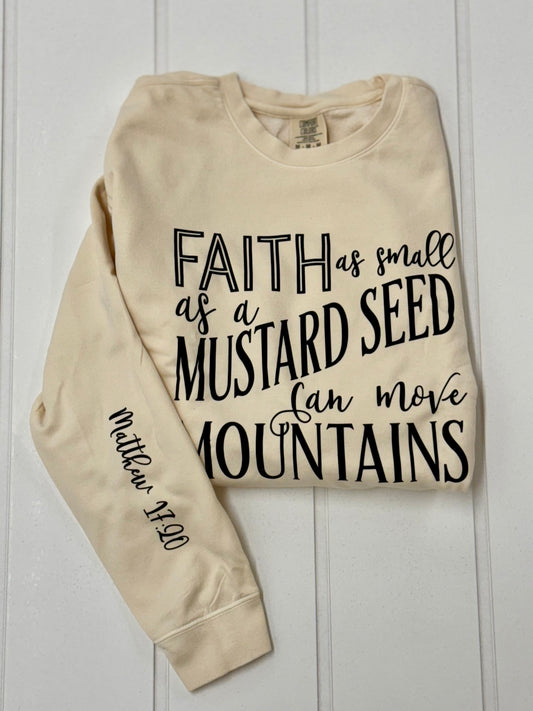 Faith Can Move Mountains Graphic Tee, Long Sleeve Tee or Sweatshirt | Small-3XL