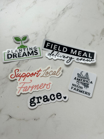 Sale Farm Stickers by The Ginger Hill Farmer